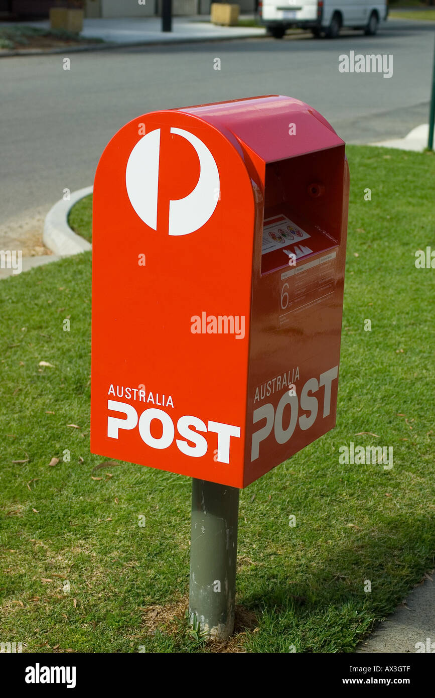 A typical street Australian mail box "Australia Post Stock Photo Alamy