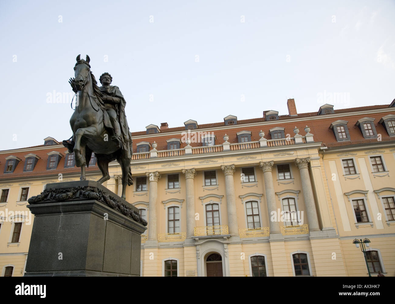 Carl August Equestrian Statue, Weimar Germany Stock Photo - Alamy