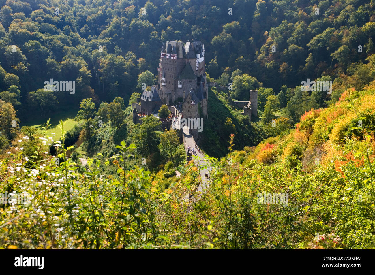 castle eltz romantically fairytale Germany elz Stock Photo