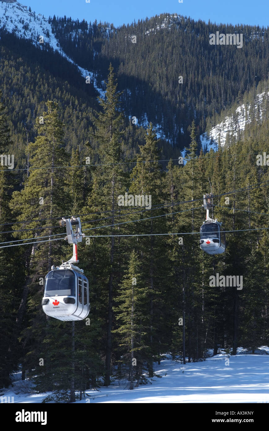CANADA Alberta Banff Banff National Park Banff Gondola Stock Photo