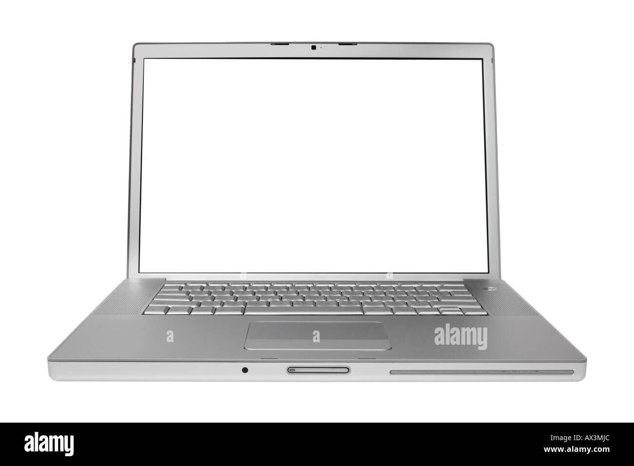 Notebook Computer with Blank Screen Stock Photo Alamy