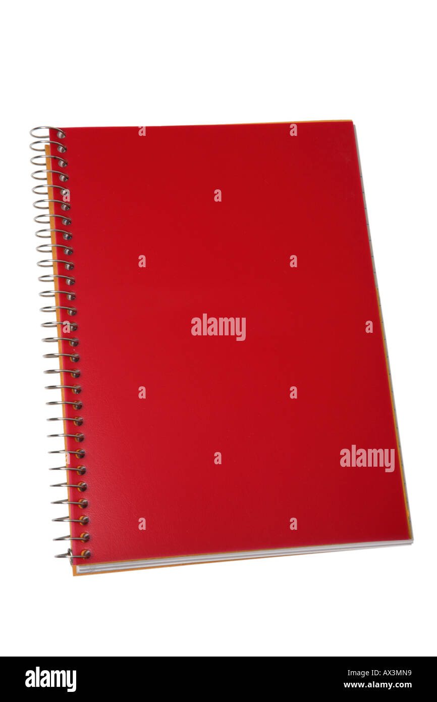 Red Notebook Stock Photo