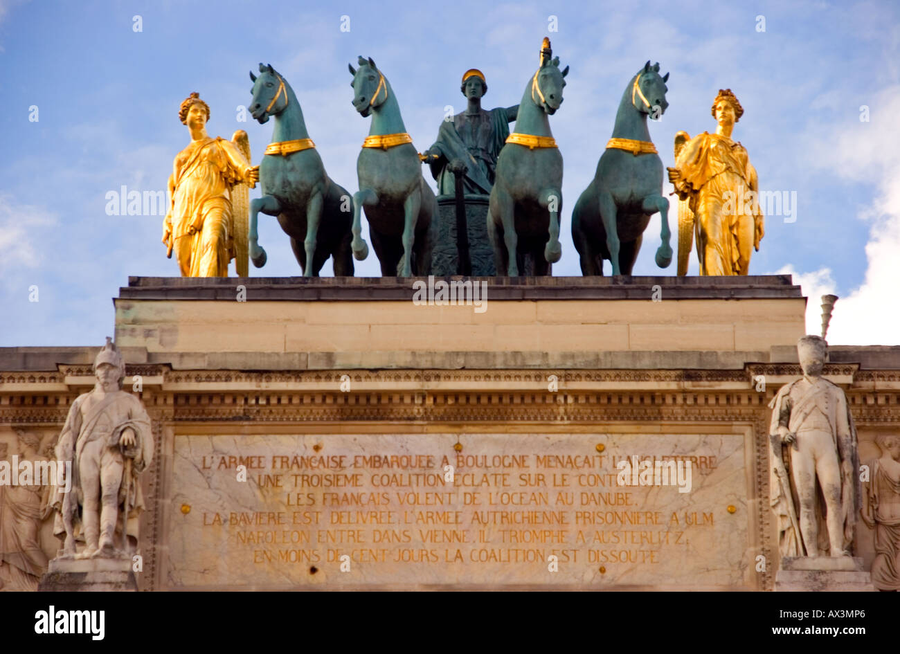 Triumphal Arch Monument Stock Photo - Alamy