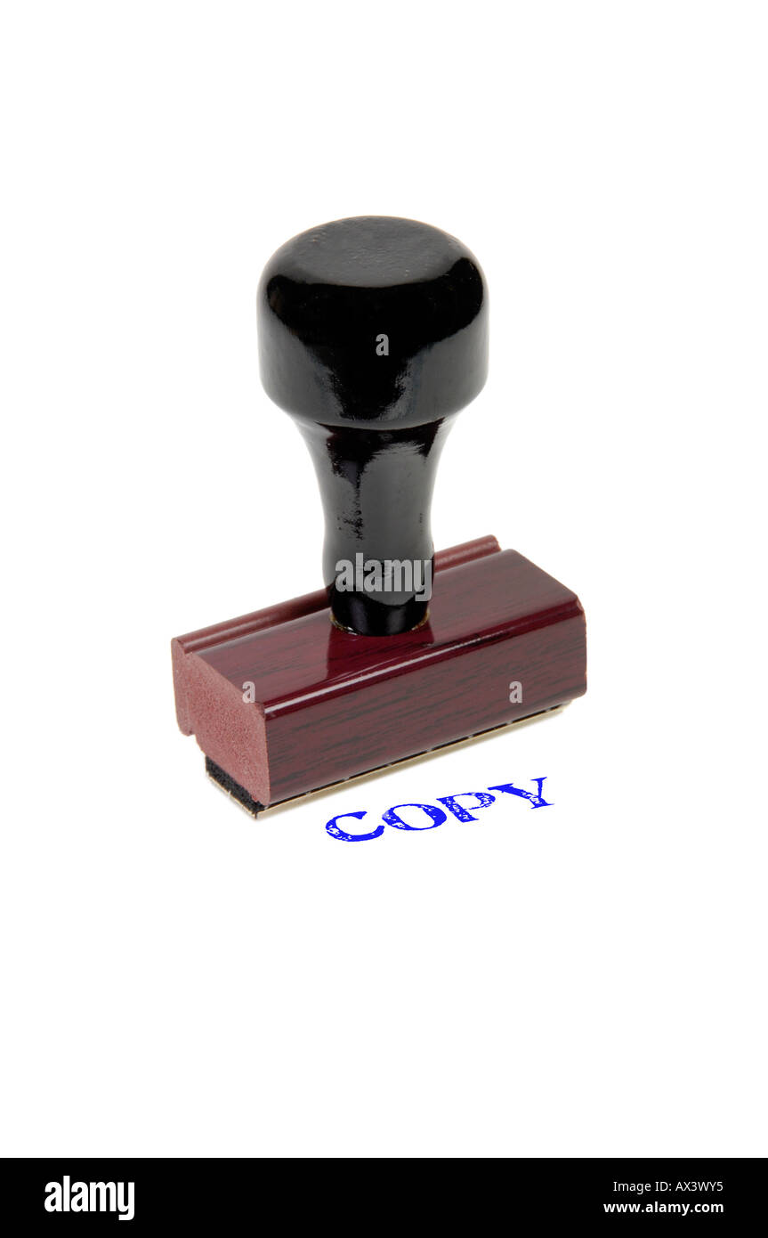 Copy Rubber stamp Stock Photo