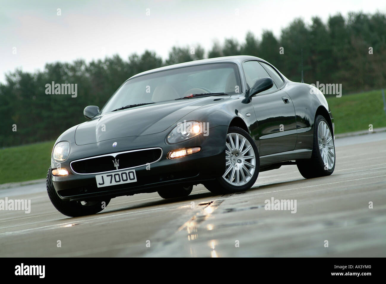 Black maserati coupe sports car Stock Photo - Alamy