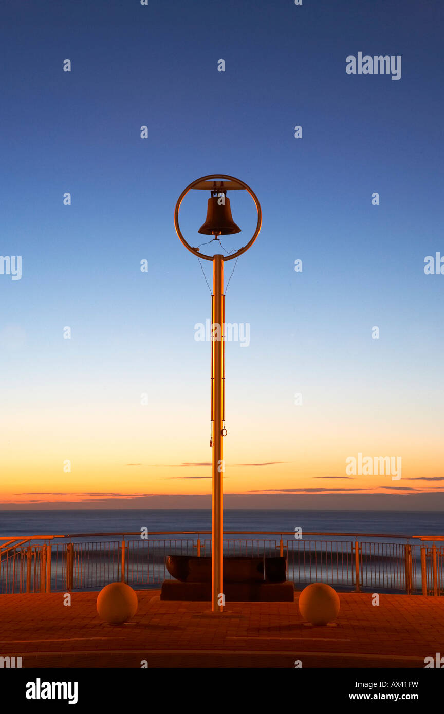Shark Bell at Dawn St Clair Beach Dunedin South Island New Zealand Stock Photo