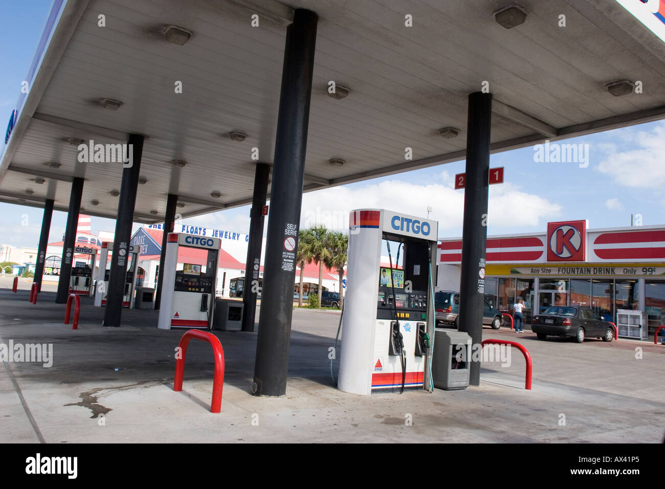 CITGO petrol gas station in South Padre Island, Corpus Christi  South Texas USA Stock Photo