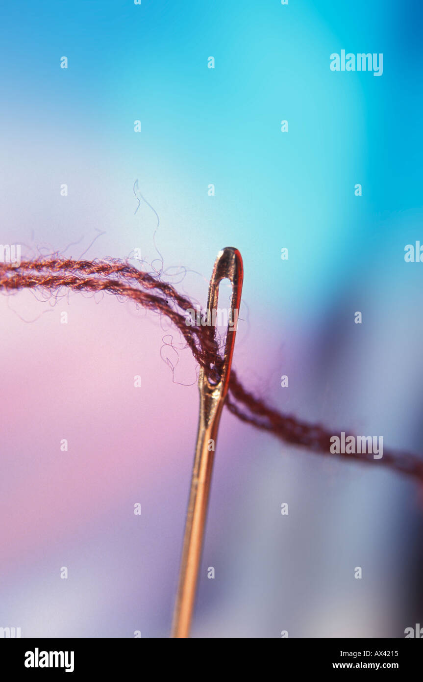Needle and thread Stock Photo Alamy