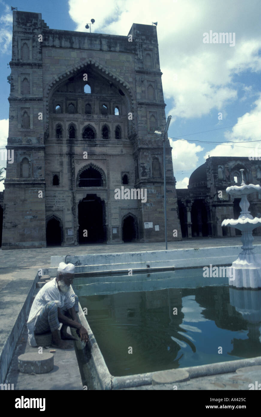 View of the ablutions tank and main portal of the Atala Masjid in Jaunpur  India, 1408 CE Stock Photo - Alamy