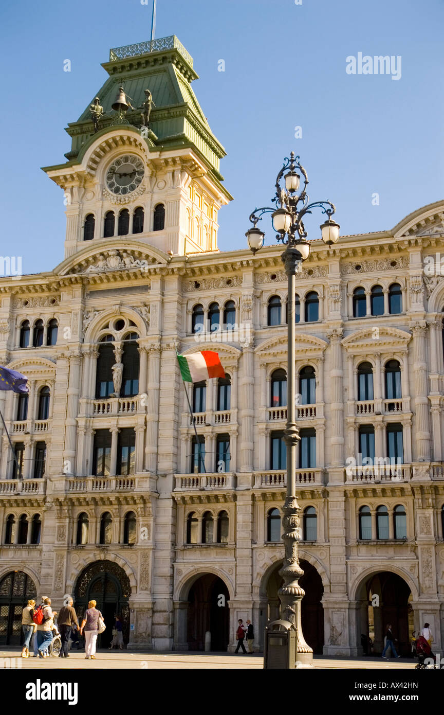 Piazza Unità d'Italia in Trieste Stock Photo