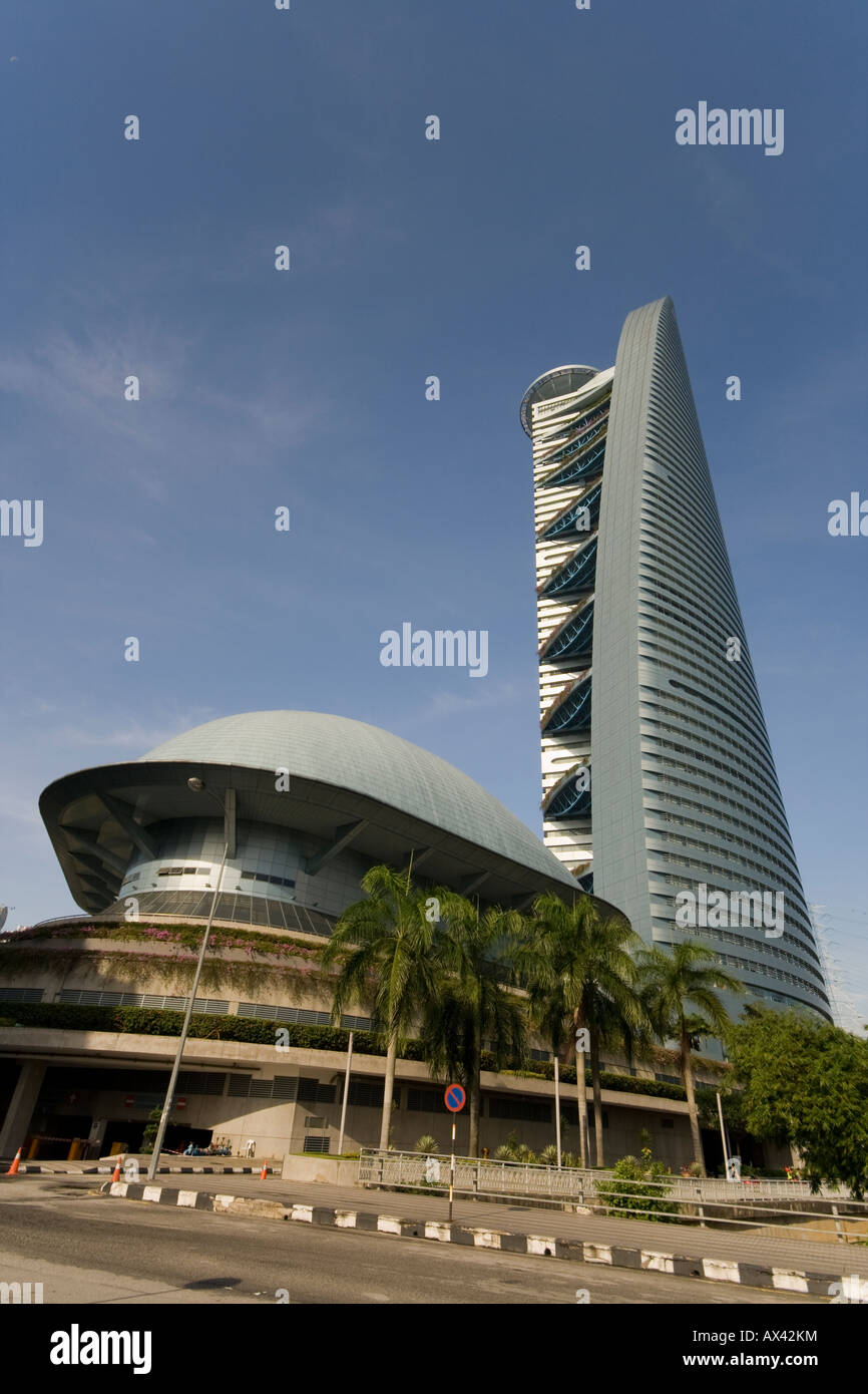 The TM building in the shape of a bamboo shoot, Kuala Lumpur, Malaysia Stock Photo