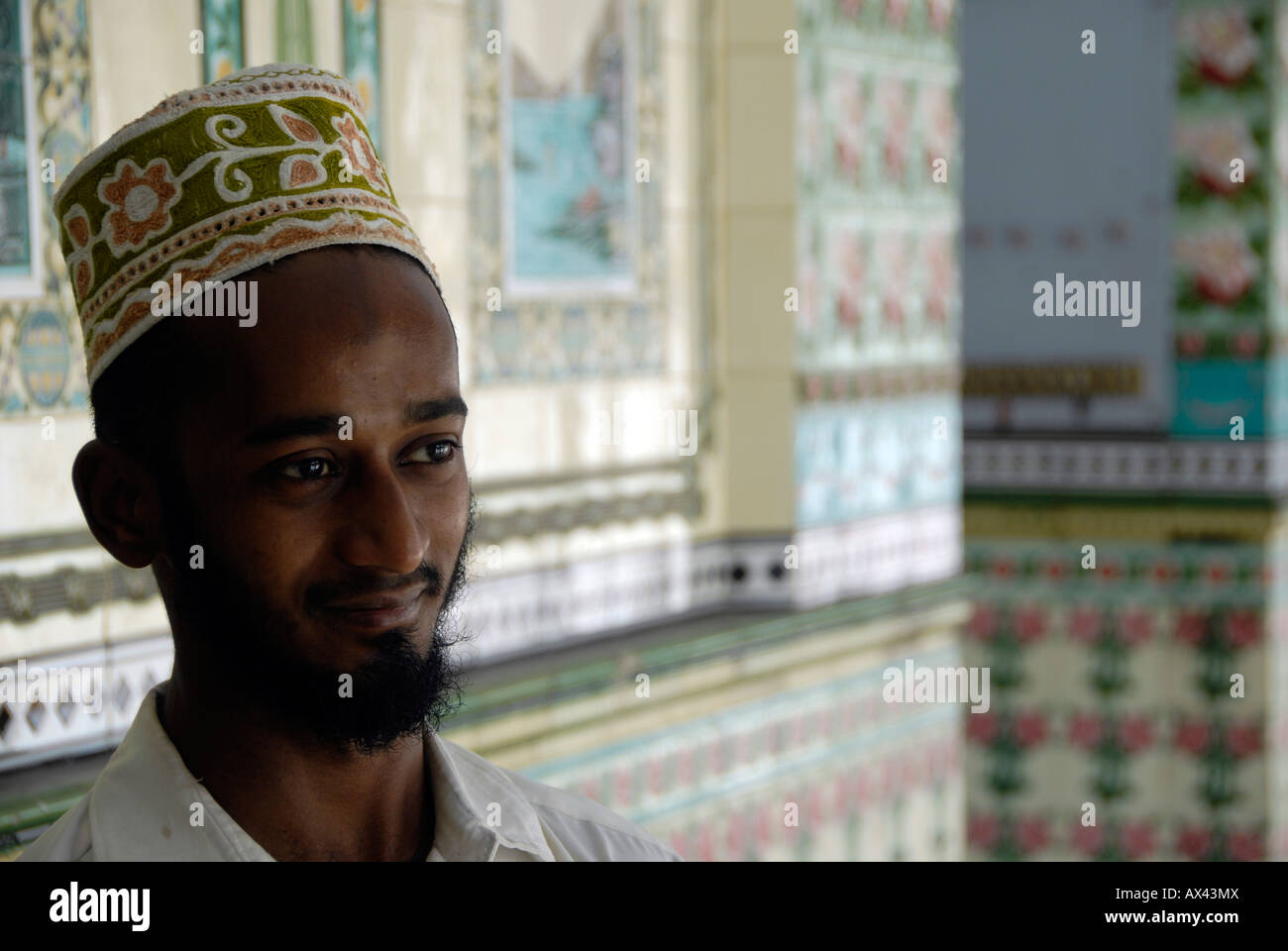 Muslim at the Star Mosque, Dhaka, Bangladesh Stock Photo