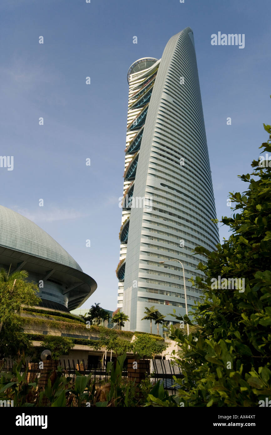 The TM building in the shape of a bamboo shoot, Kuala Lumpur, Malaysia Stock Photo