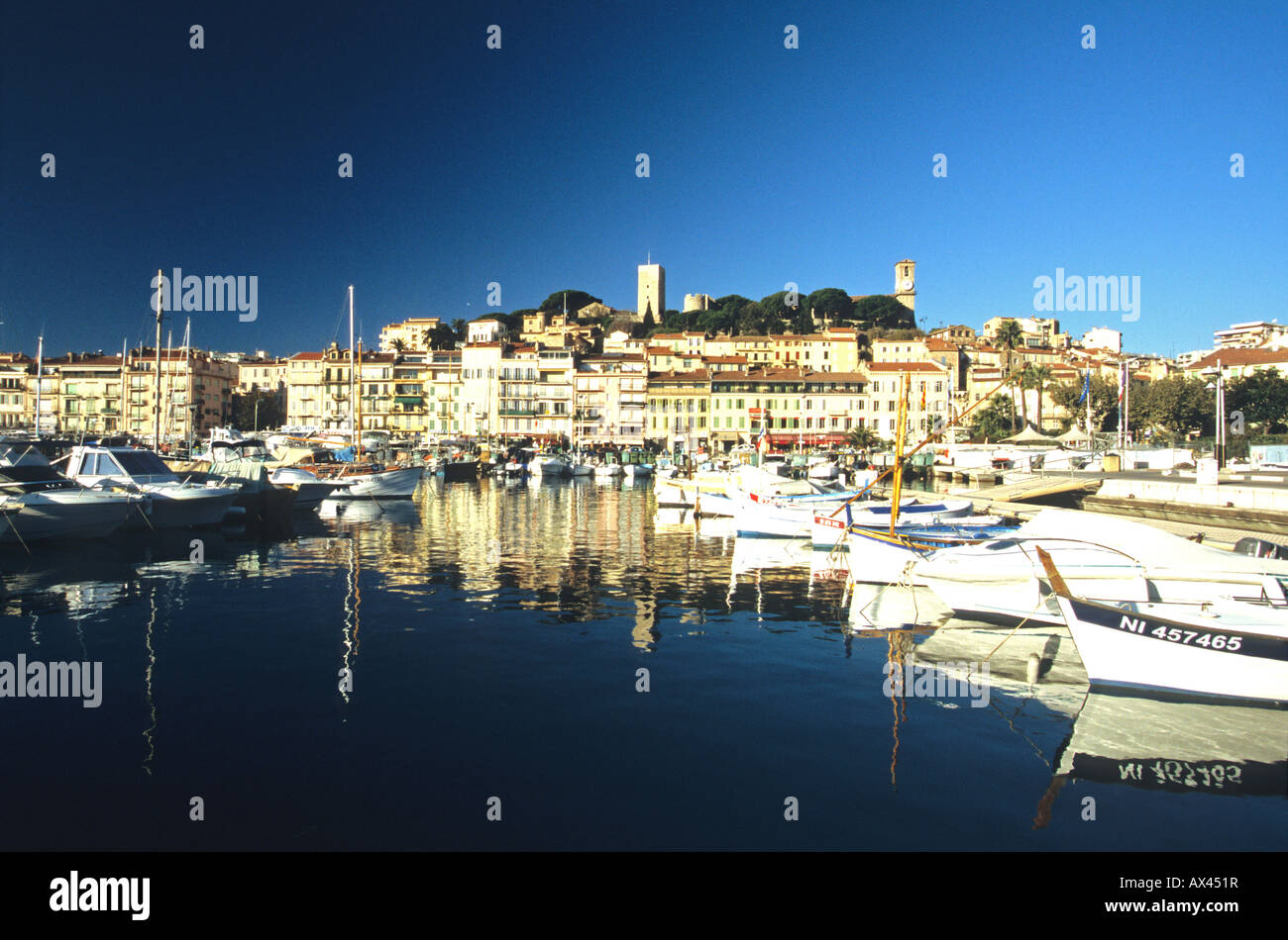 Cannes Le Suquet harbour Alpes-MAritimes 06 cote d'azur French Riviera Paca France Europe Stock Photo