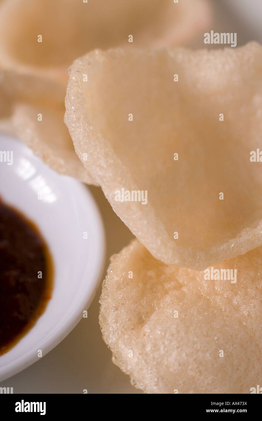 Krupuk udang, Indonesian prawn crackers Stock Photo - Alamy