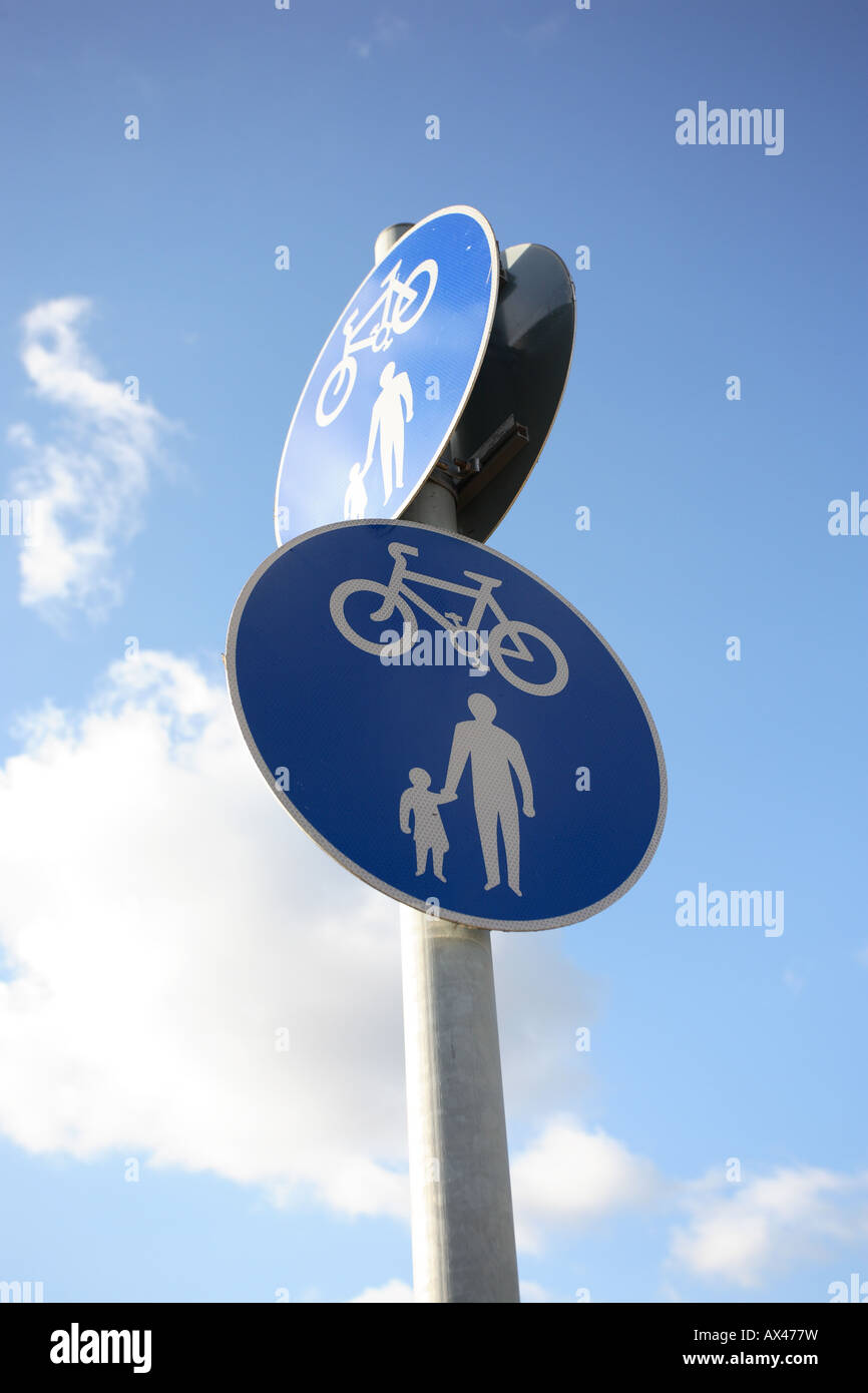 A Shared Use Path cycle sign Stock Photo Alamy