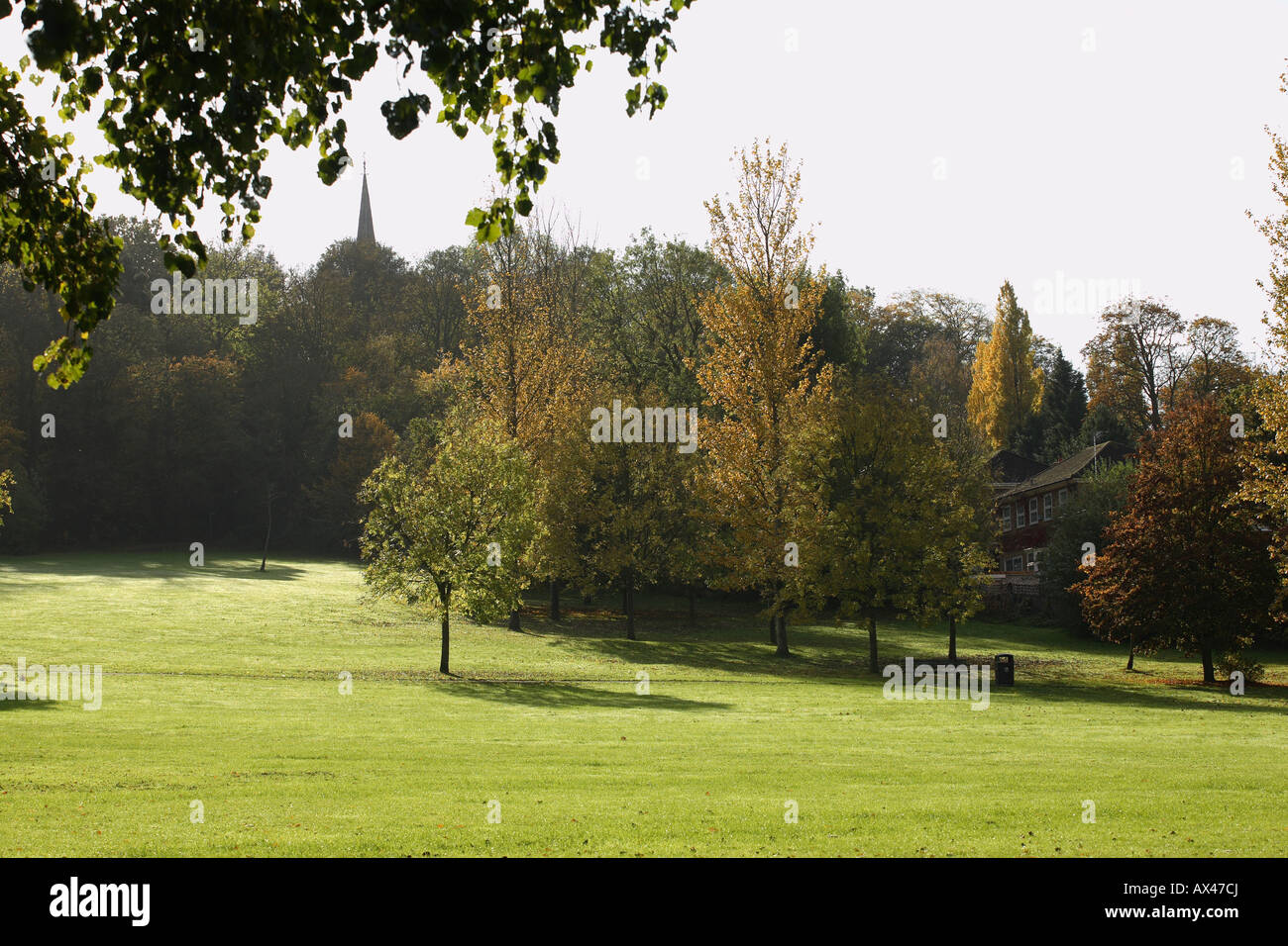 A park in HarrowontheHill Middlesex Stock Photo Alamy