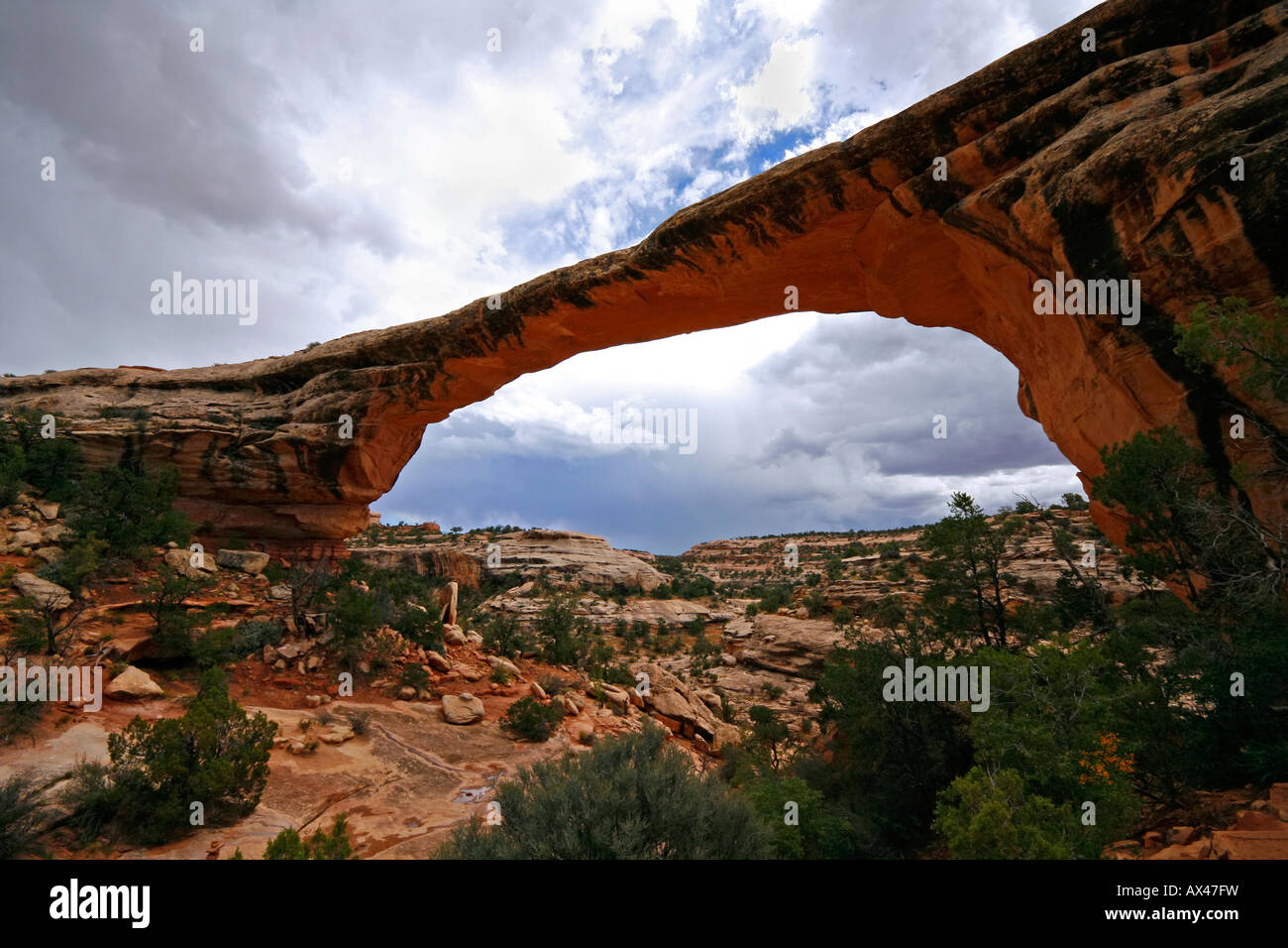 Owachomo Bridge Stock Photo