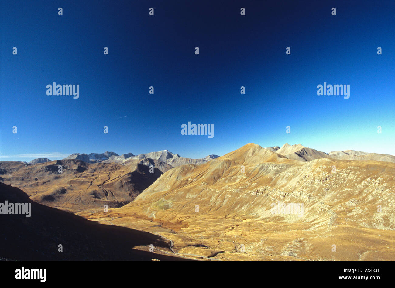 Col de la Bonnette Restefond Alpes-MAritimes 06 Mercantour French alps Paca France Europe Stock Photo