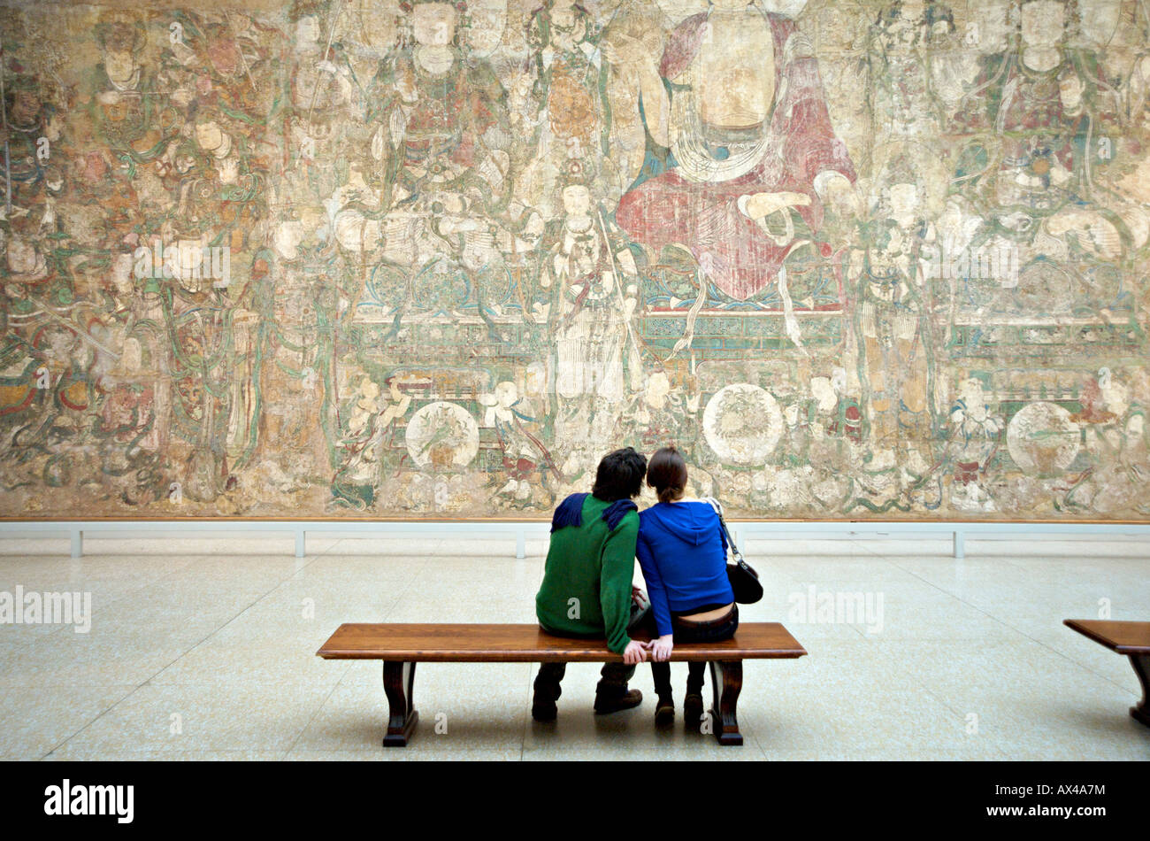 Art appreciation at the Metropolitan Museum of Art New York NYC USA Stock Photo