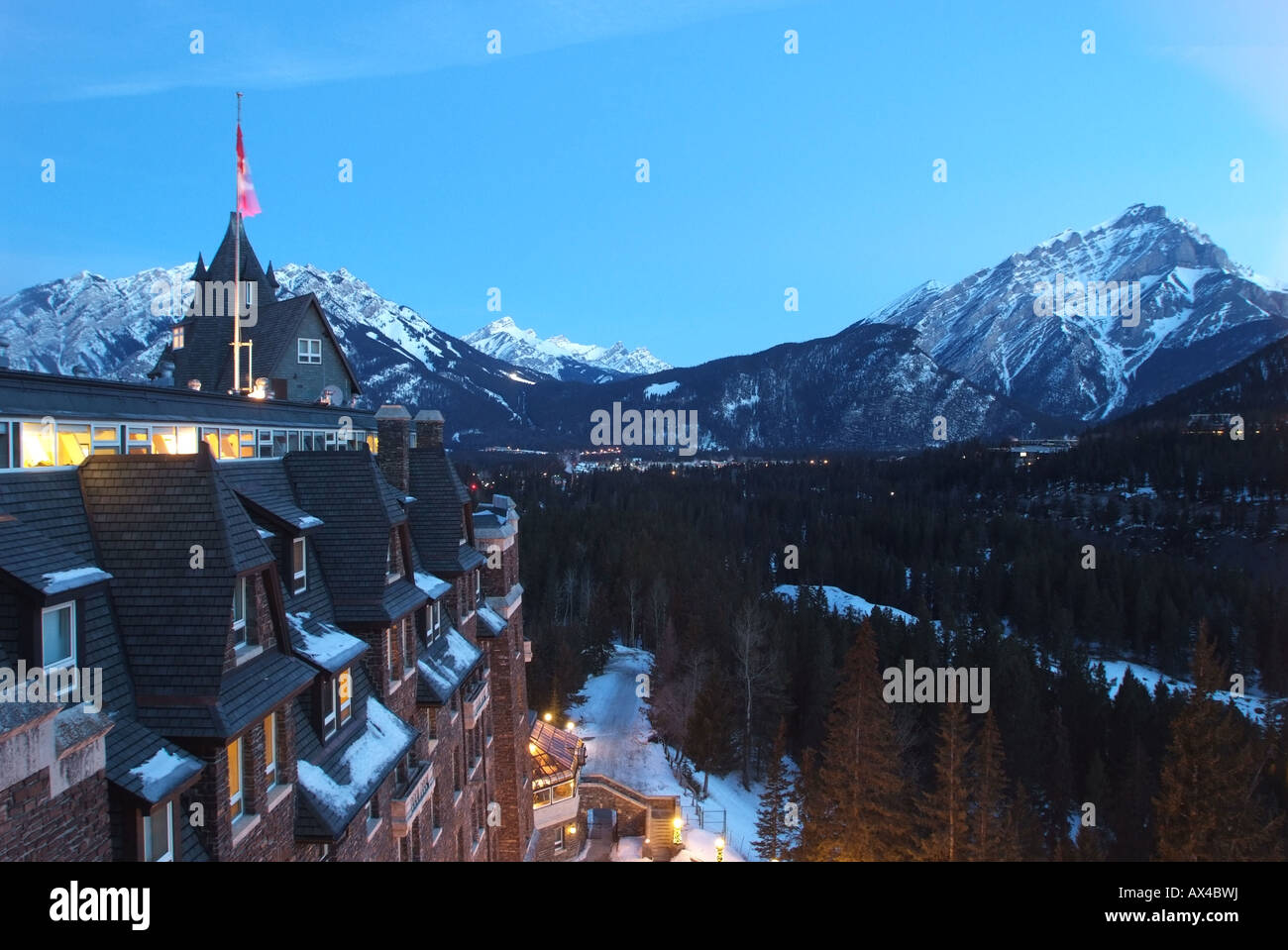 CANADA Alberta Banff Banff National Park Banff Springs Hotel Stock ...