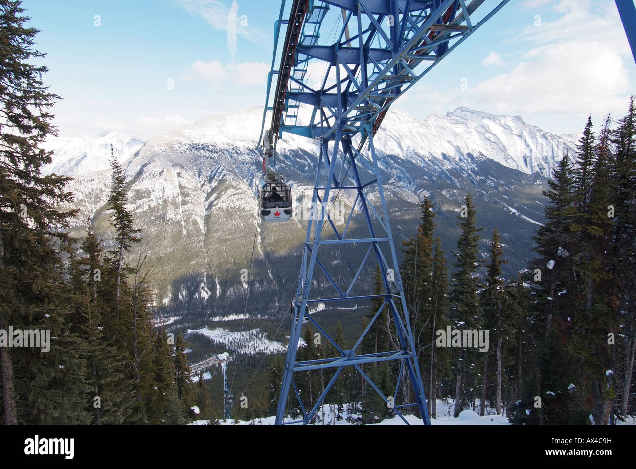 CANADA Alberta Banff Banff National Park Banff Gondola Stock Photo