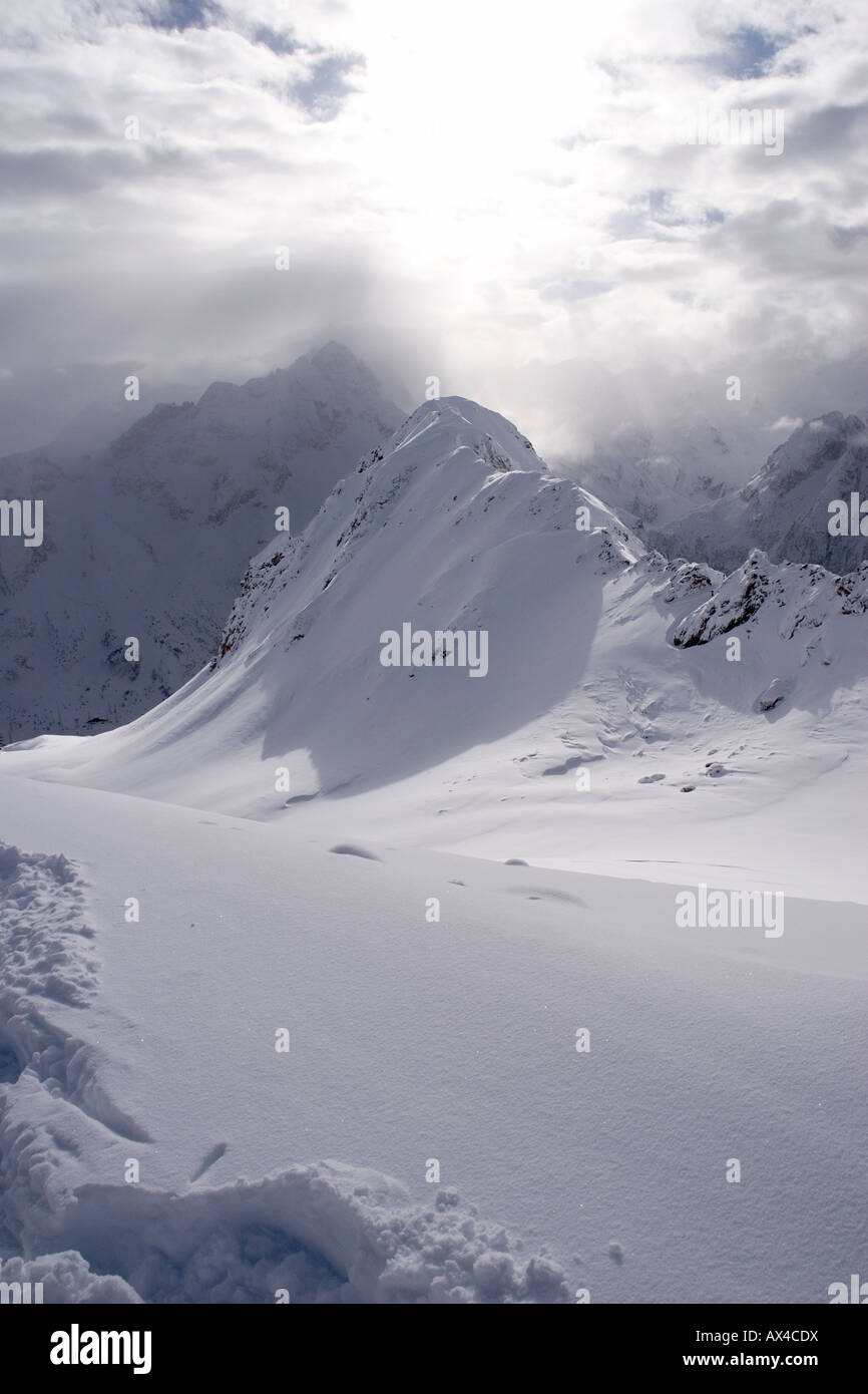 Mount Serodine Passo del Tonale Italy Stock Photo