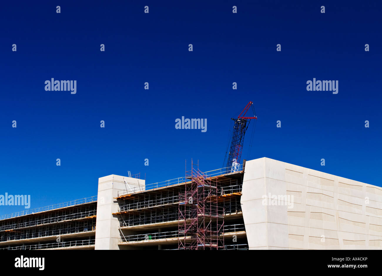 Construction Industry / A Commercial Building Development under construction. Stock Photo