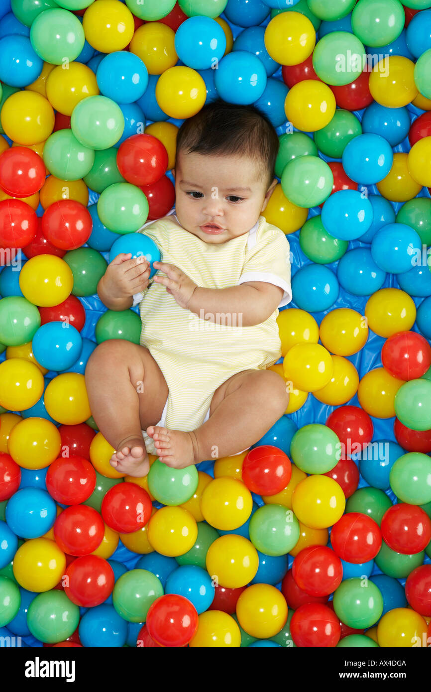 baby girl ball pit