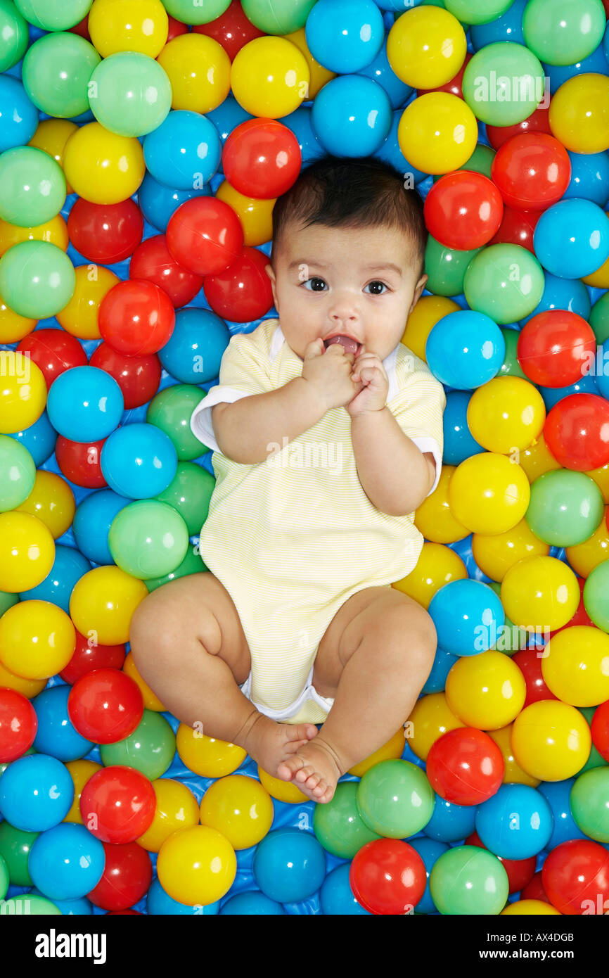 baby girl ball pit