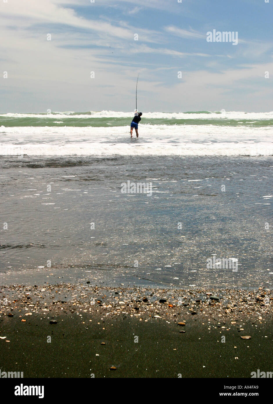 Mokau black sand beach new hires stock photography and images Alamy