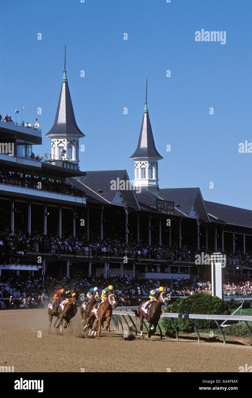 Kentucky Louisville Churchill Downs Horse Racing Hi Res Stock