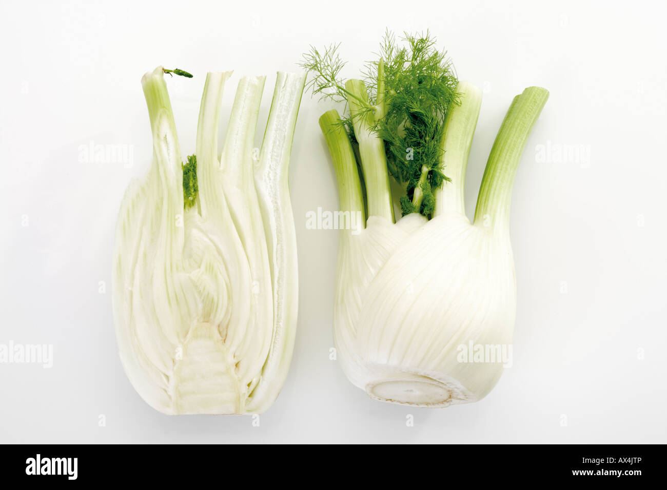 Sliced fennel, elevated view Stock Photo Alamy