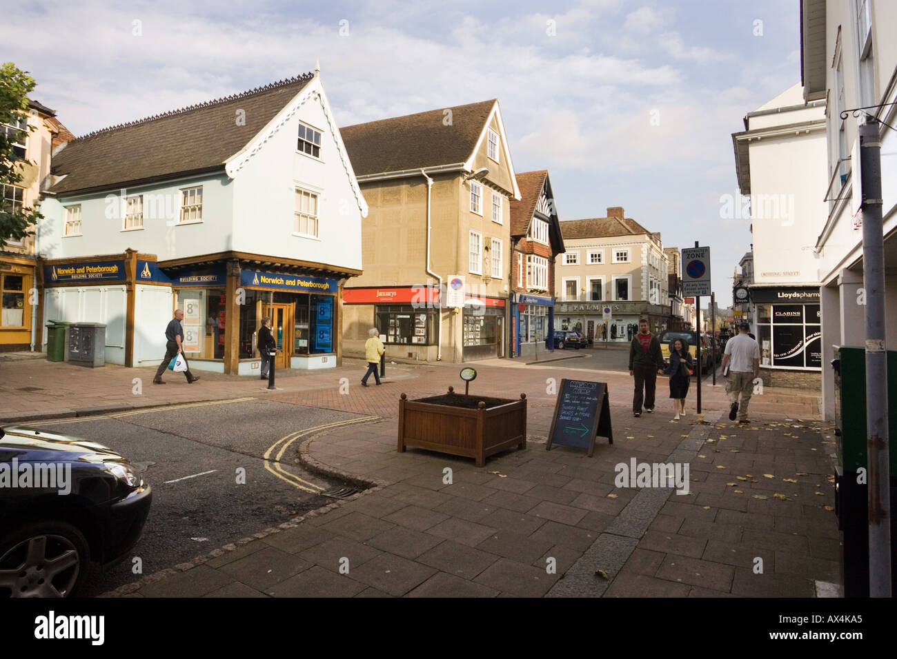 Abbeygate Street in Bury Edmunds, Suffolk Stock Photo Alamy