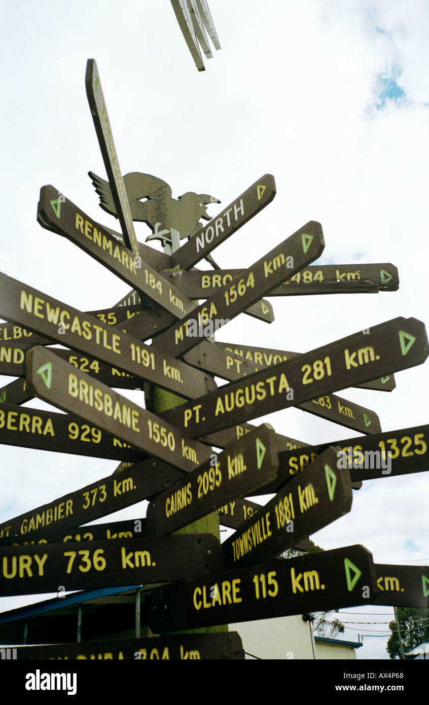 A large group of signs Australia Stock Photo Alamy