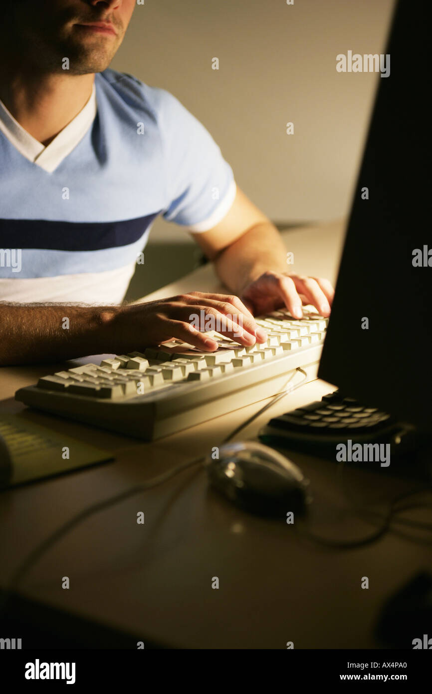 Computer Typing Men Keyboard typing man hi-res stock photography and images - Alamy