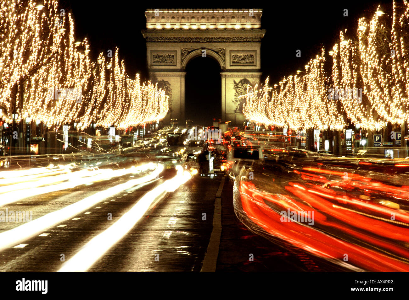 View on Avenue des Champs Elysees from Arc de Triomphe in Paris, France  Stock Photo - Alamy