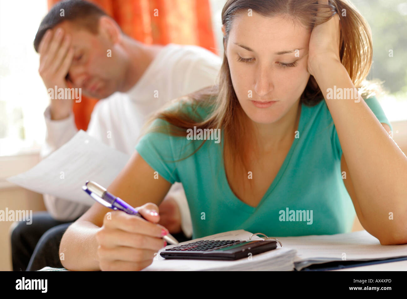 couples with financial problems Stock Photo