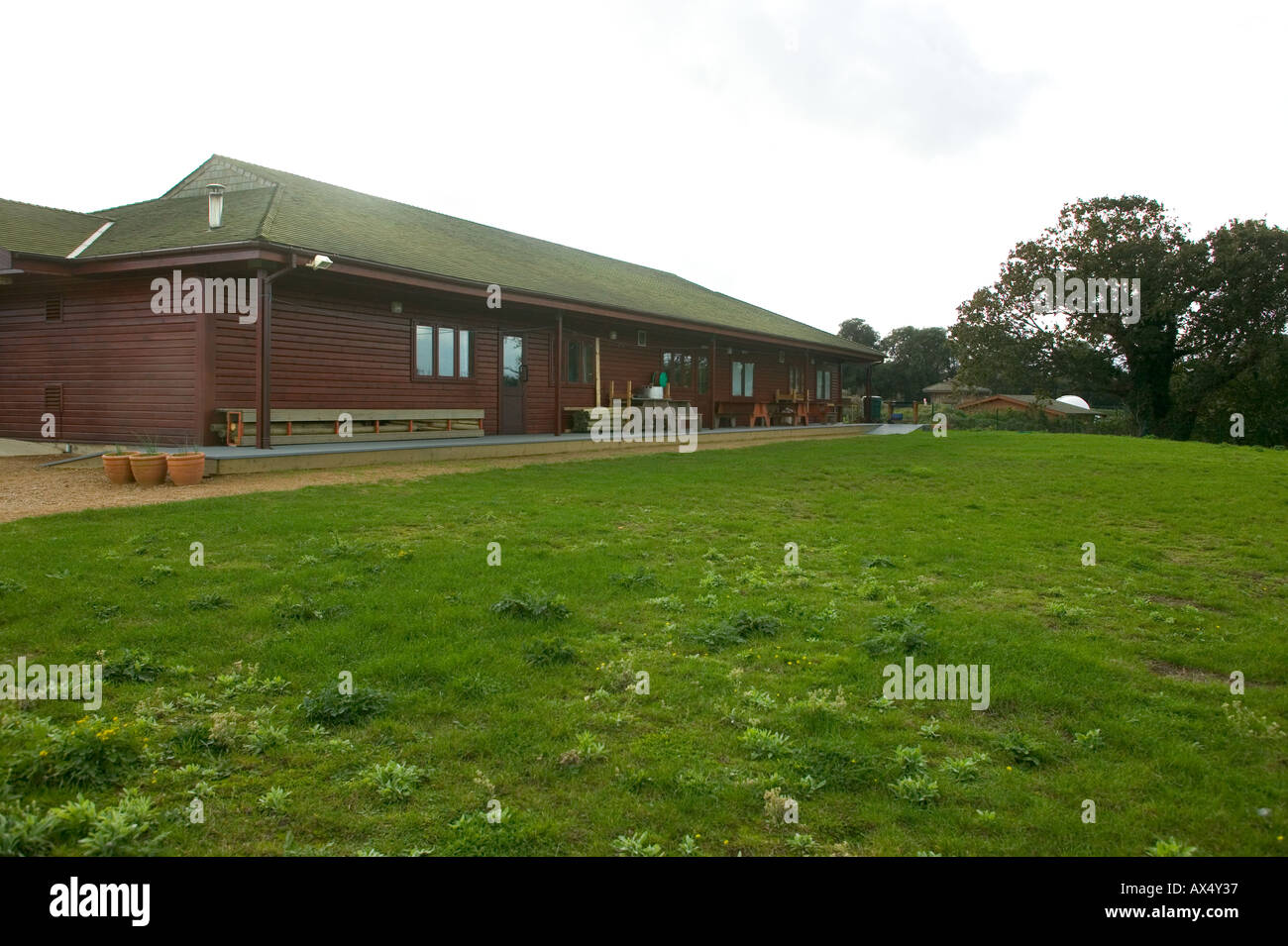 Scouts association building at Le Creux Country Park St Brelades Jersey  Stock Photo - Alamy
