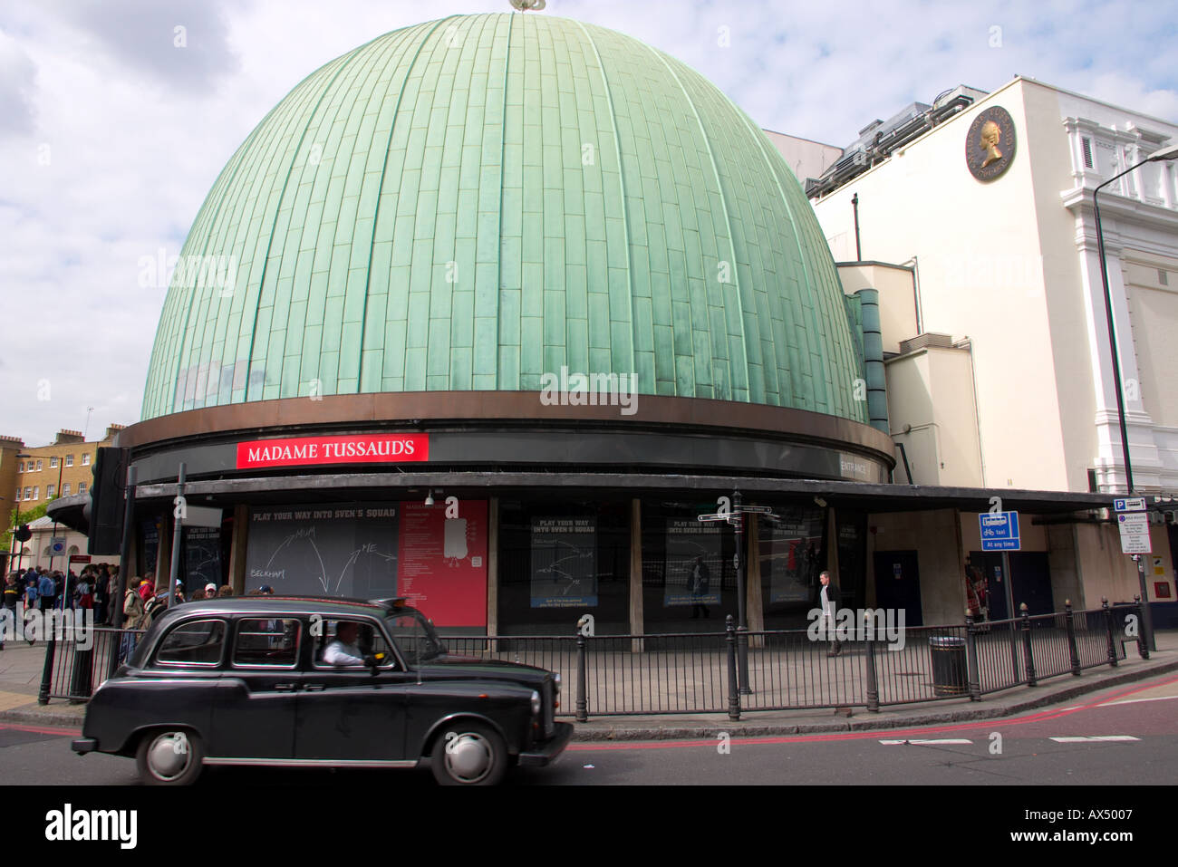 Madame Tussauds and the Planetarium in london england Stock Photo