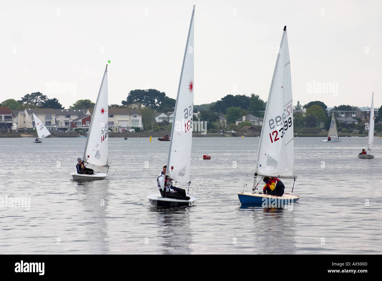 Boats Boating sailing classes school Stock Photo Alamy