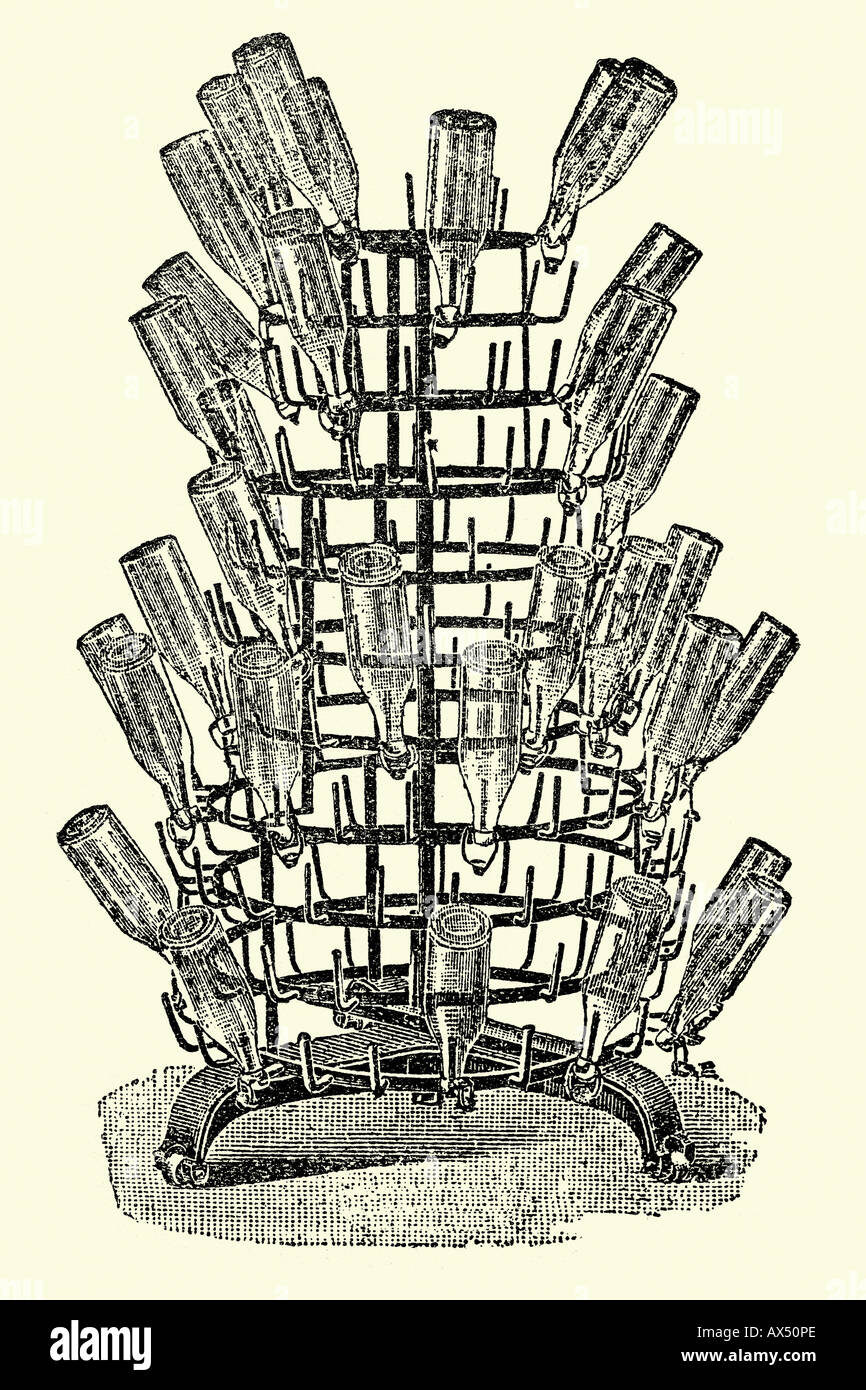 Old bottles cellar Cut Out Stock Images & Pictures - Alamy
