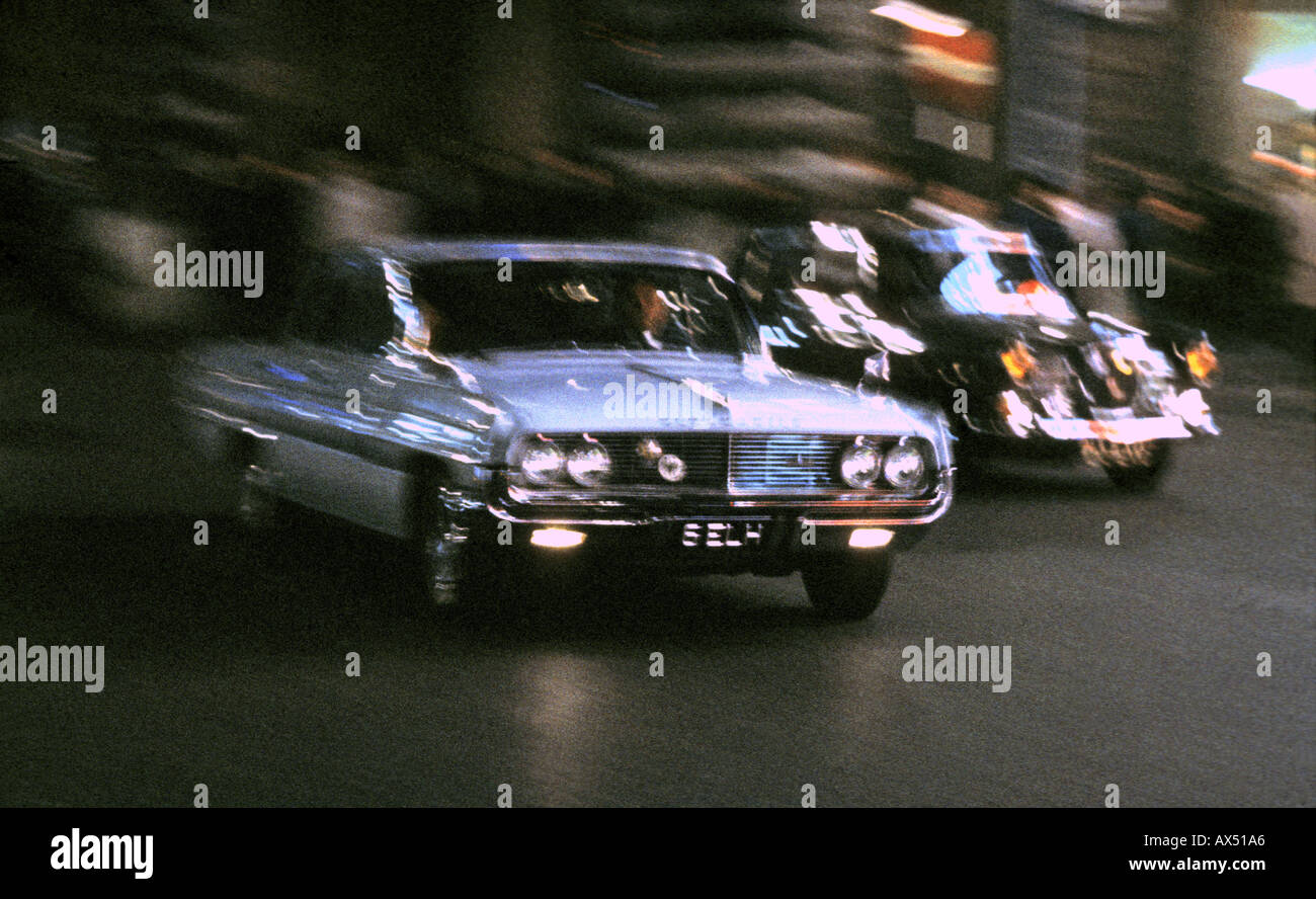 American car in Piccadilly 1962 Stock Photo