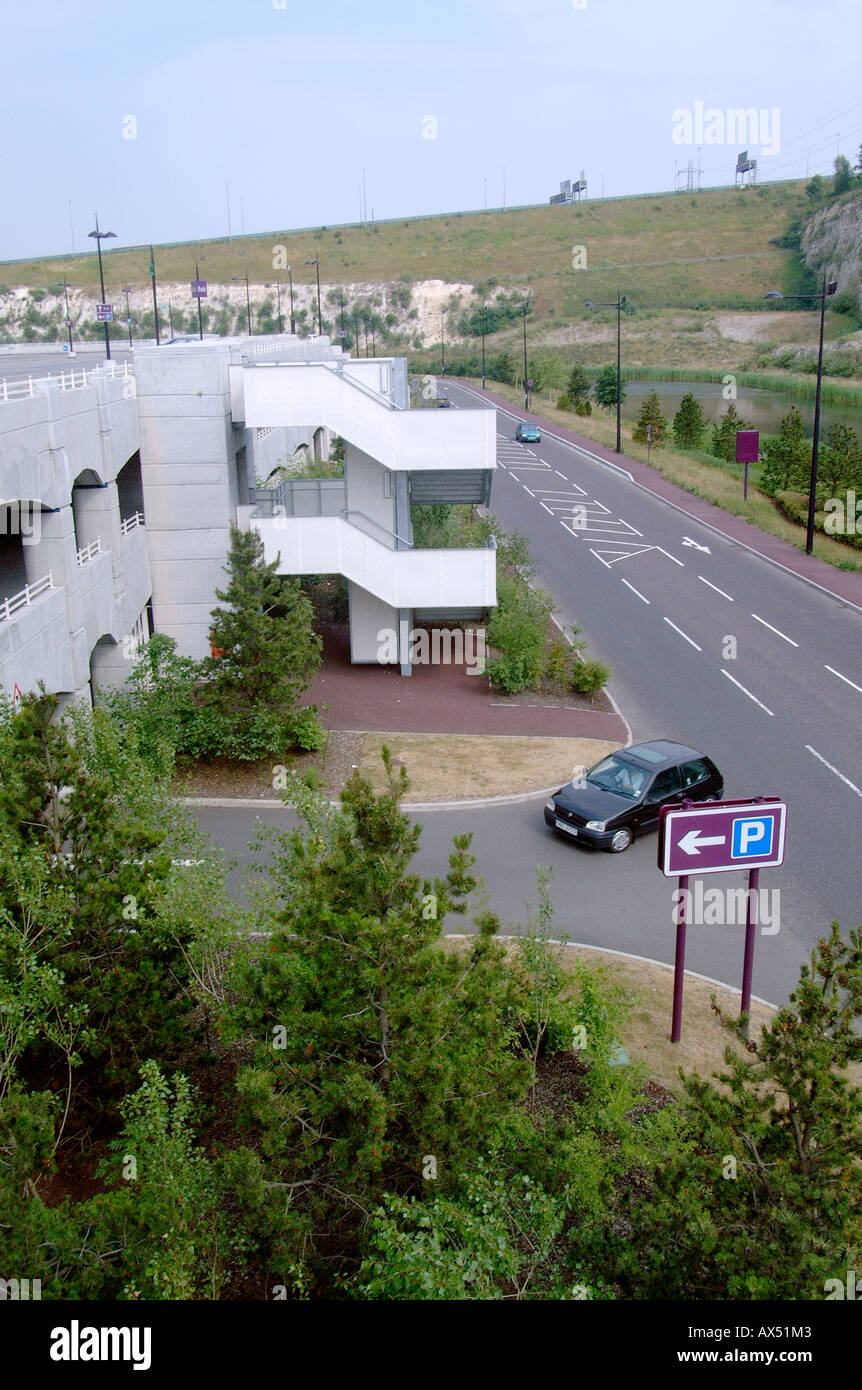 multi storey retail car park in england Stock Photo Alamy