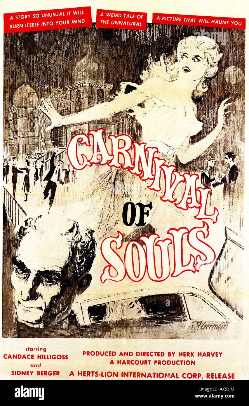 CARNIVAL OF SOULS poster for 1962 Herts-Lion film Stock Photo