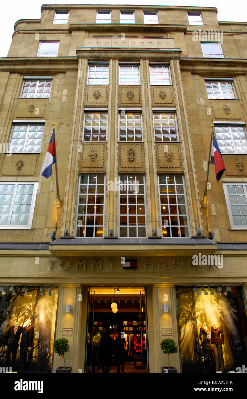 tommy hilfiger designer store duesseldorf dusseldorf germany fashion retail  clothes consumerism american shop highstreet germany Stock Photo - Alamy