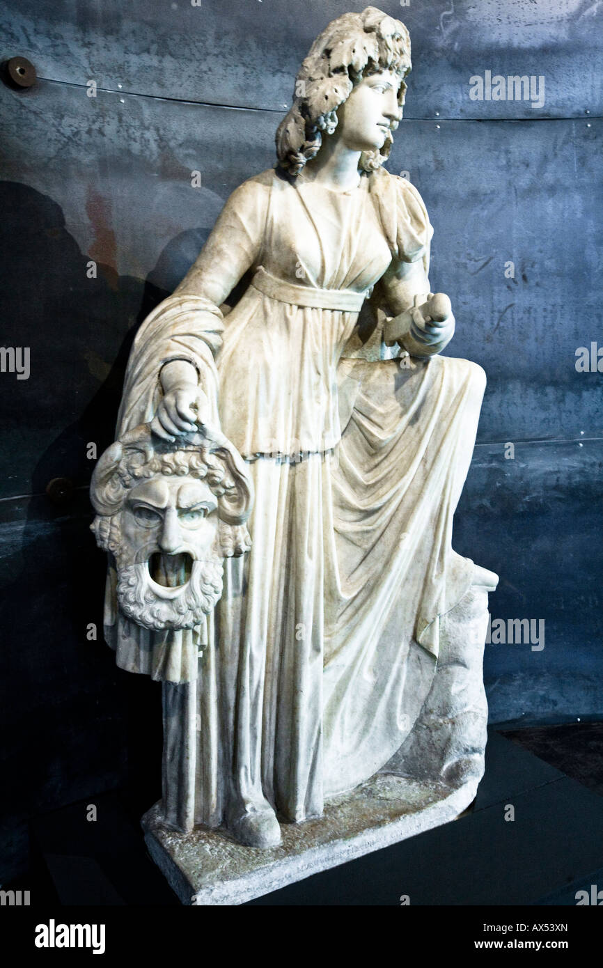 Marble statue from the Villa di Cassio Tivoli Imperial period Stock Photo