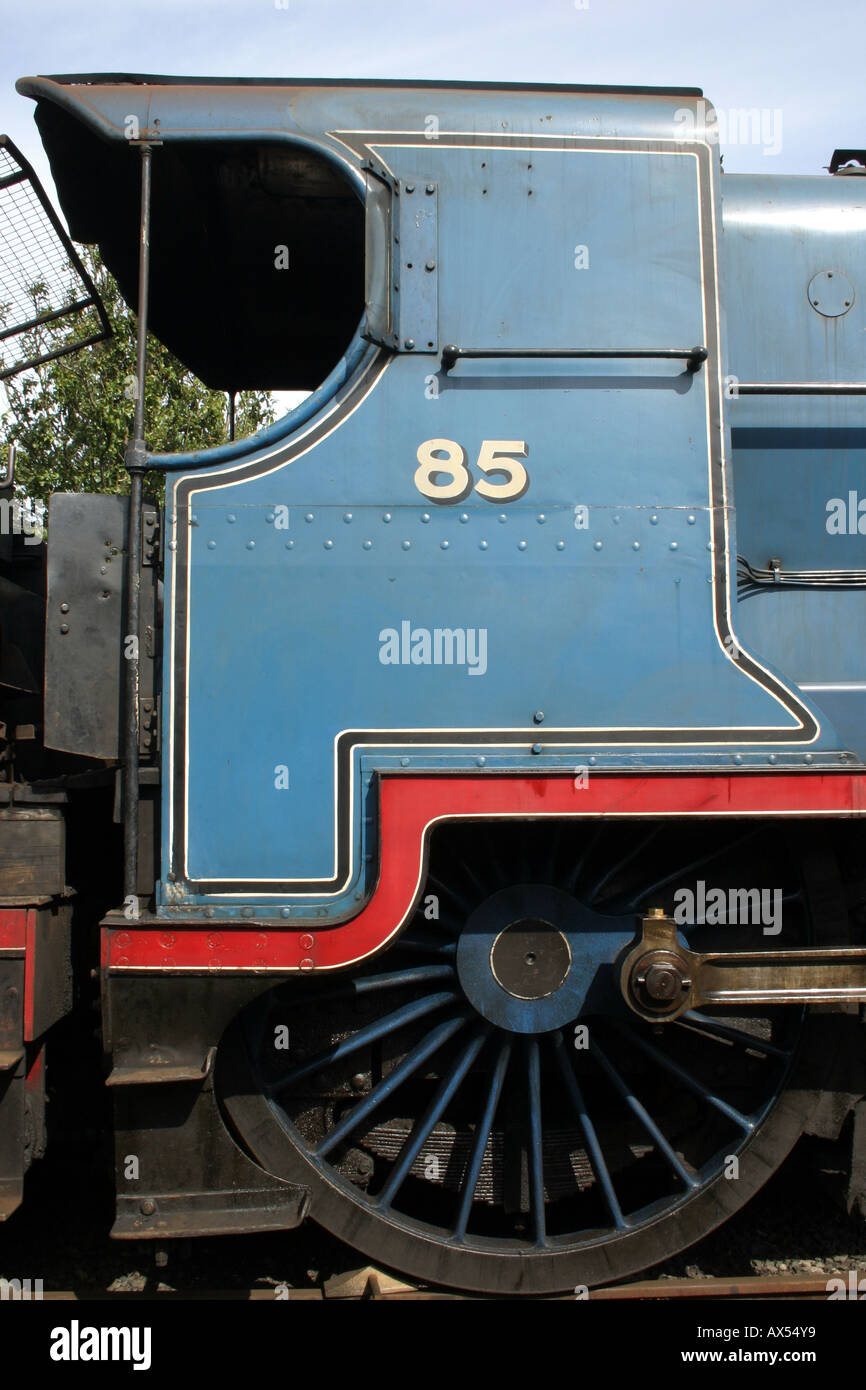 old steam train engine at Whitehead station, County Antrim