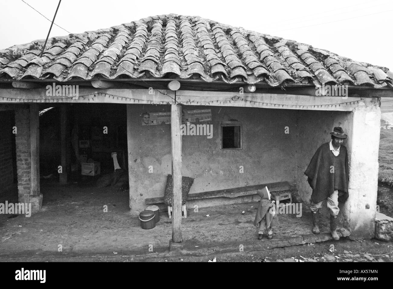 poor house in the conutryside, Paipa, Boyacá, Colombia, South America Stock Photo