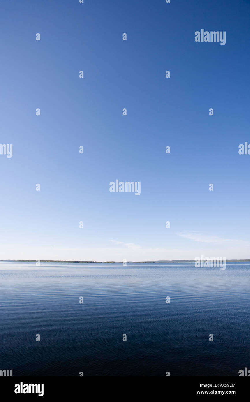 Scene of middle of the Lake Konnevesi Finland Stock Photo